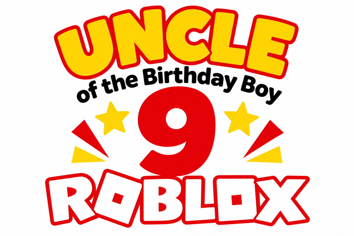 Custom Roblox Birthday T-Shirt – Uncle