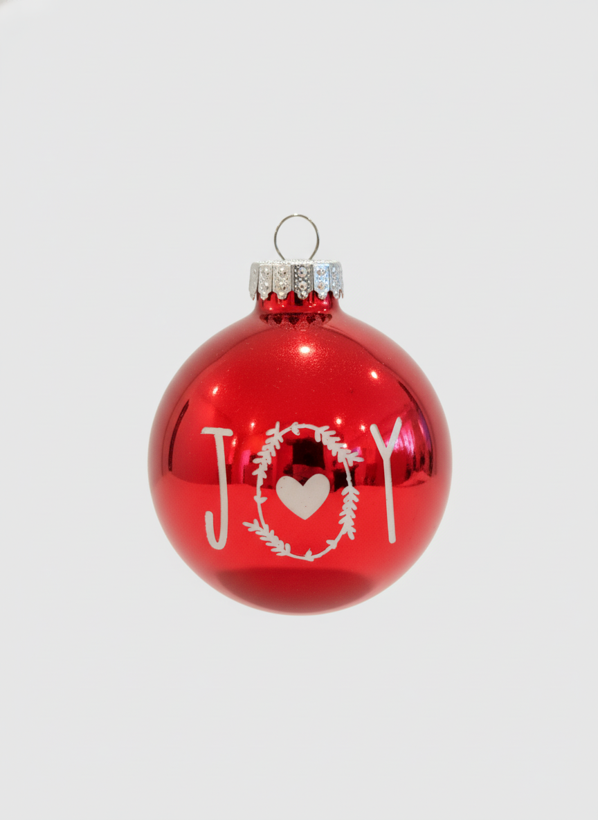 Christmas Ornament With Wooden Tree Stand