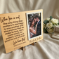 Personalized Wedding Photo Frame with Love Quote – Custom Names & Date