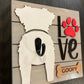 Dog Leash Hanger – Custom Wooden Wall Hook for Pet Lovers