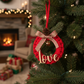 “Peace • Love • Joy” Handmade Christmas Wreath Ornament