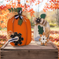 Hand-Painted Wooden Pumpkin Decor | Fall & Thanksgiving Table Accent