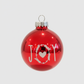 Christmas Ornament With Wooden Tree Stand