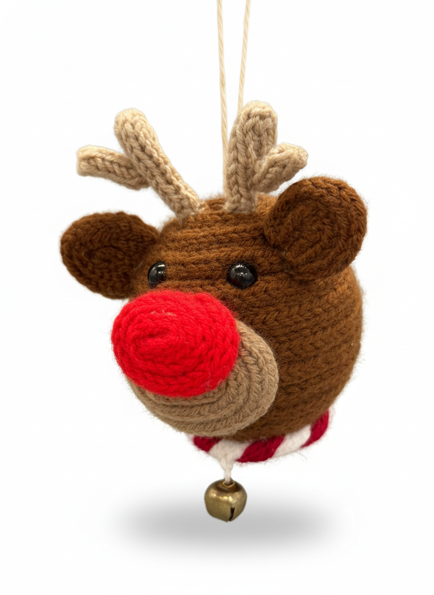 Cozy Yarn Christmas Ornaments