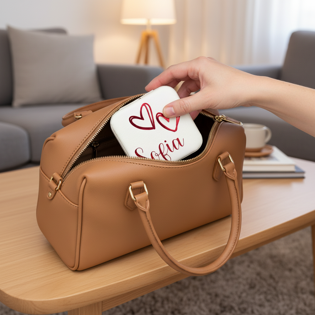 Personalized Heart Jewelry Box – Elegant, Compact & Customizable