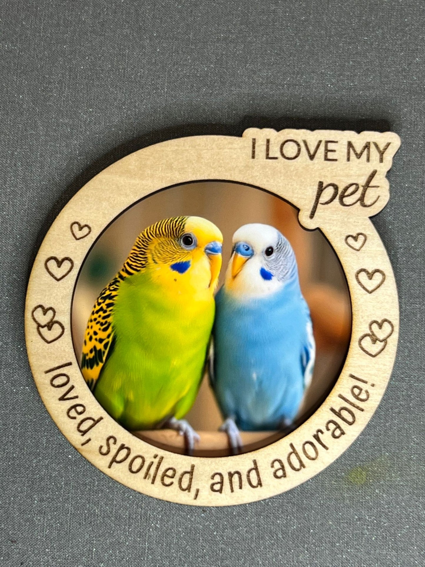 Personalized Pets Magnet Frame – Custom Wooden Pet Photo Frame