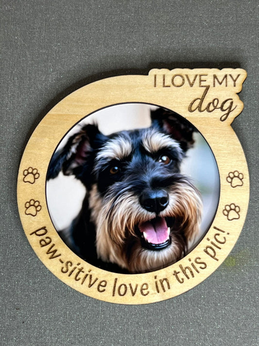 Personalized Pets Magnet Frame – Custom Wooden Pet Photo Frame
