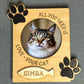 Personalized Pets Magnet Frame – Custom Wooden Pet Photo Frame