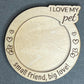 Personalized Pets Magnet Frame – Custom Wooden Pet Photo Frame