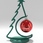 Christmas Ornament With Wooden Tree Stand